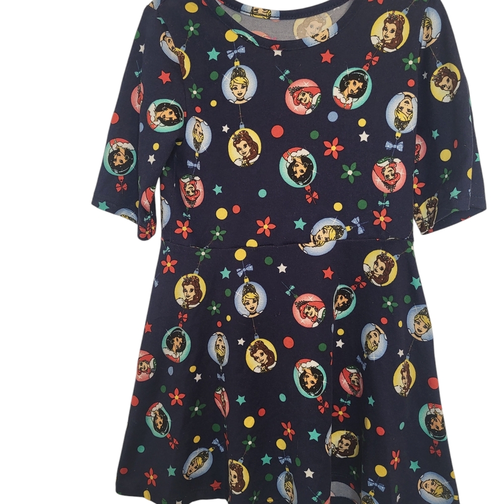 Vintage Graphic Print Dress